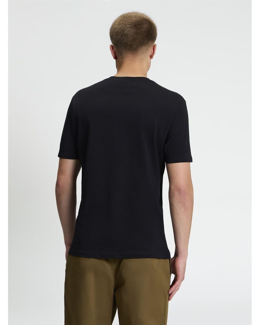 Ben Sherman Multicolor Short Sleeve Core Stripe Tshirt In Black for men