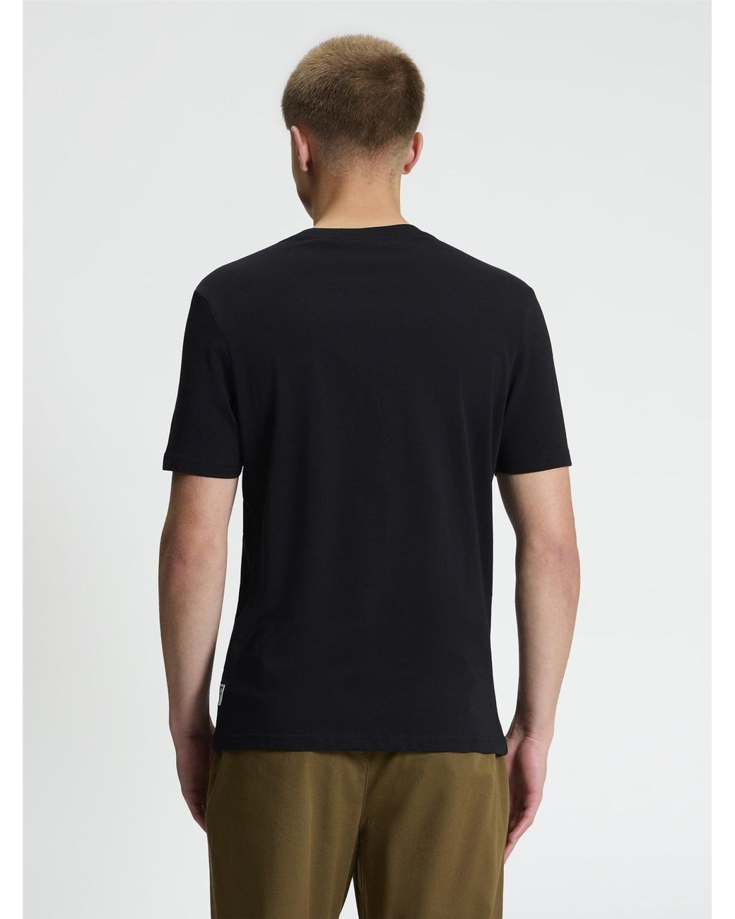 Ben Sherman Multicolor Short Sleeve Jazz Poster Tshirt In Black for men