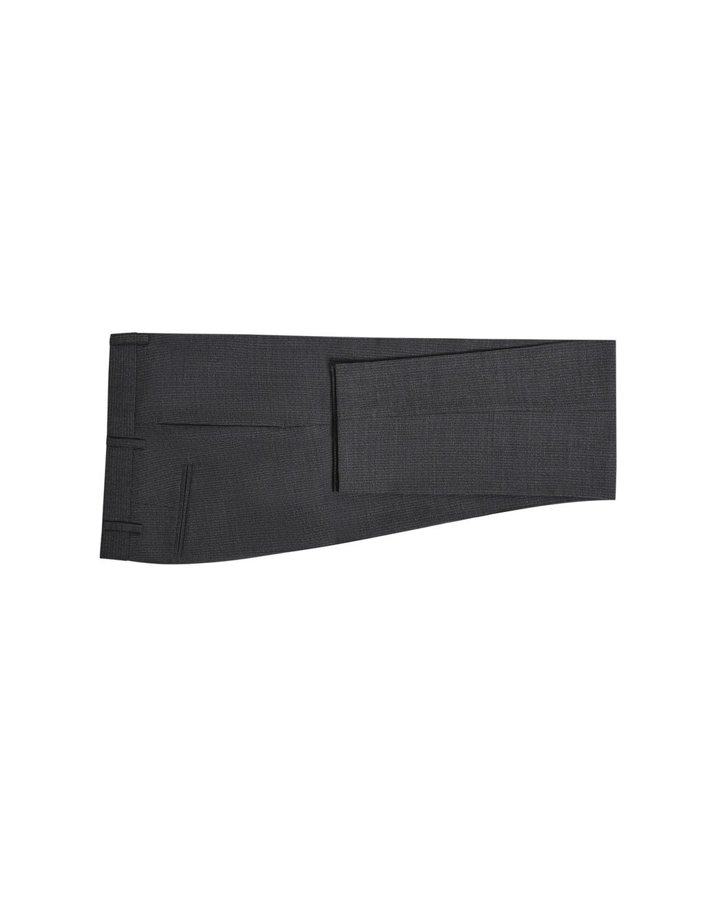Ben Sherman Blue Crepe Stripe Trouser In Charcoal for men