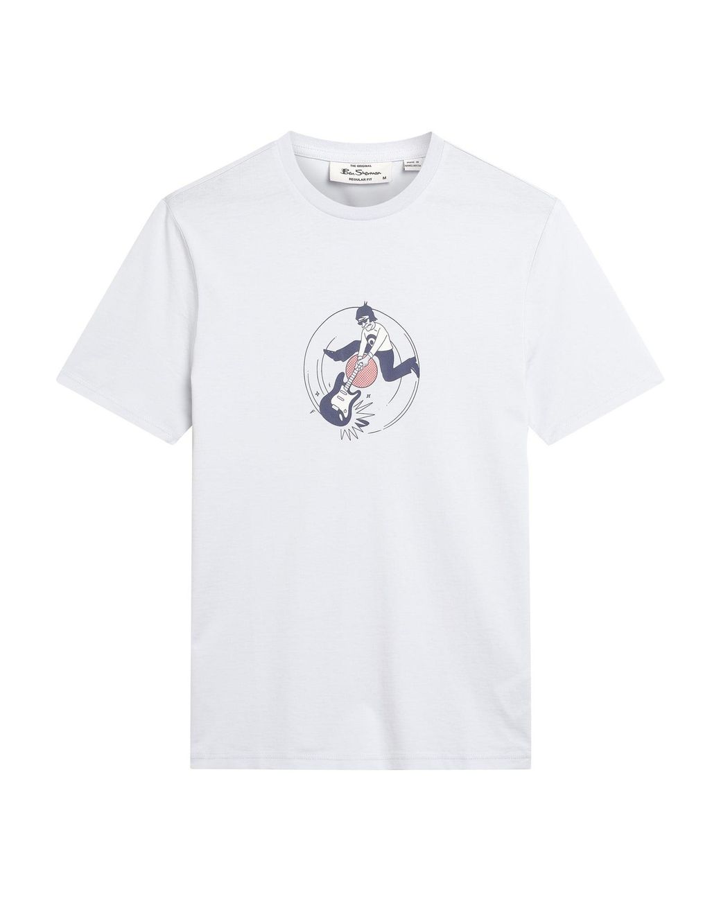 Ben Sherman Short Sleeve Smash Target Tshirt In Light Blue for men