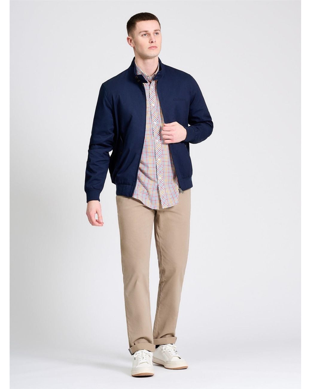 Ben Sherman Blue Rim Hem Signature Harrington In for men