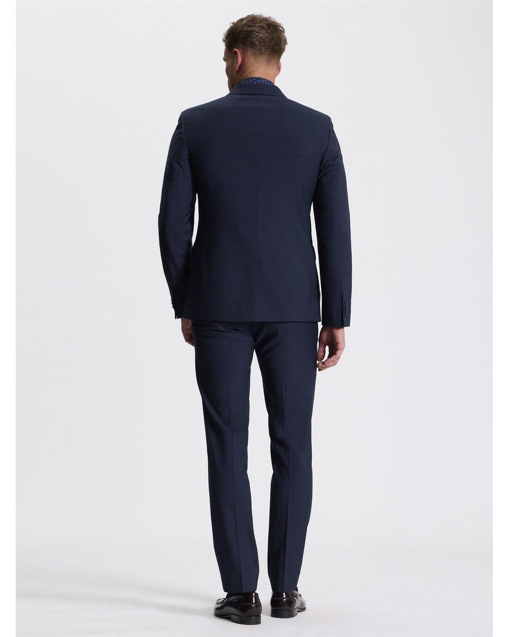 Ben Sherman Blue Tonal Jacket In Navy for men