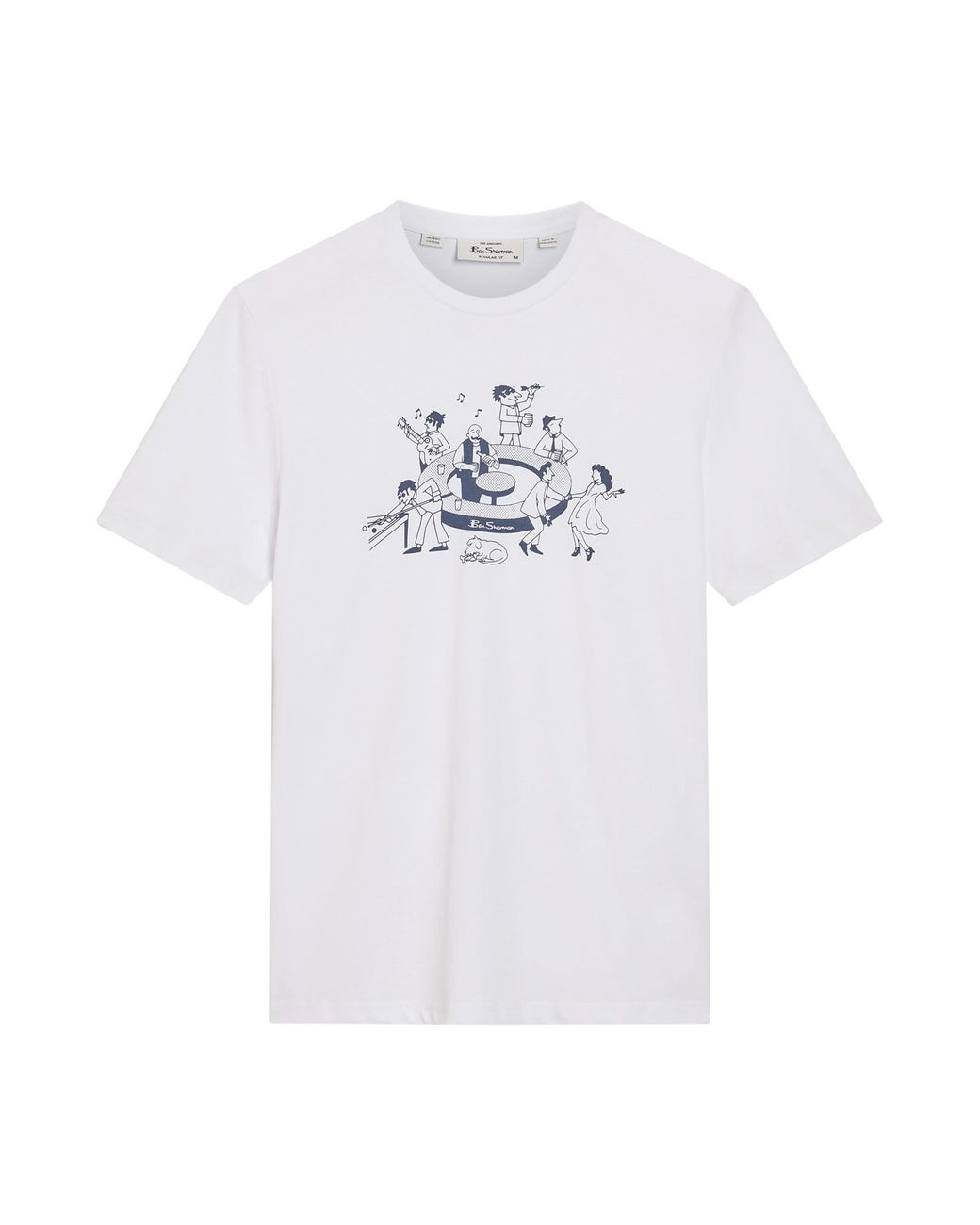 Ben Sherman The Modern Scene Tee In White for men
