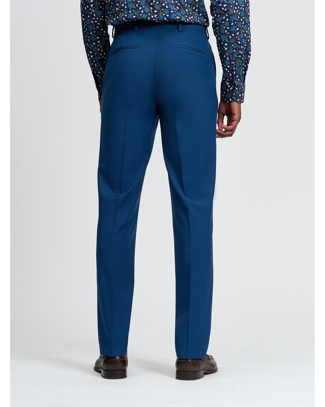 Ben Sherman Signature Twill Trousers In Riviera Blue for men