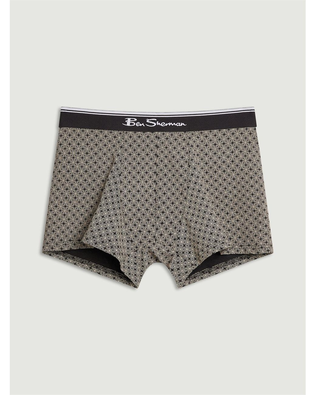 Ben Sherman Blue 3 Pack Pattern Mix Underwear In Assorted for men