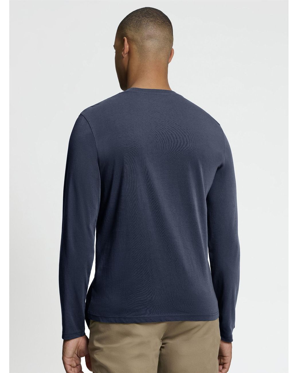 Ben Sherman Blue Long Sleeve Signature Tshirt In for men