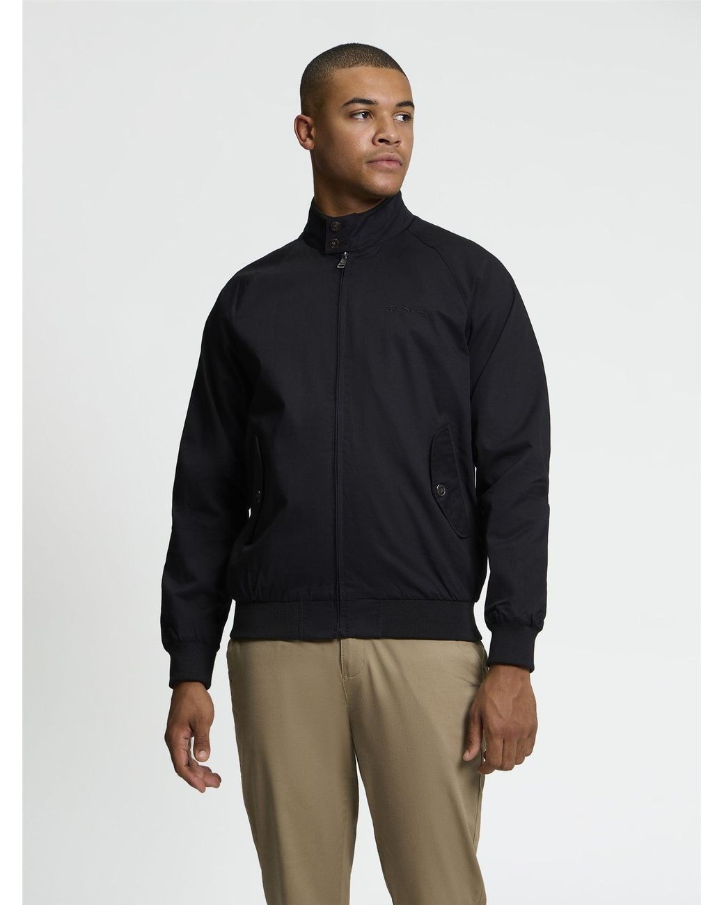 Ben Sherman Black Signature Harrington In for men