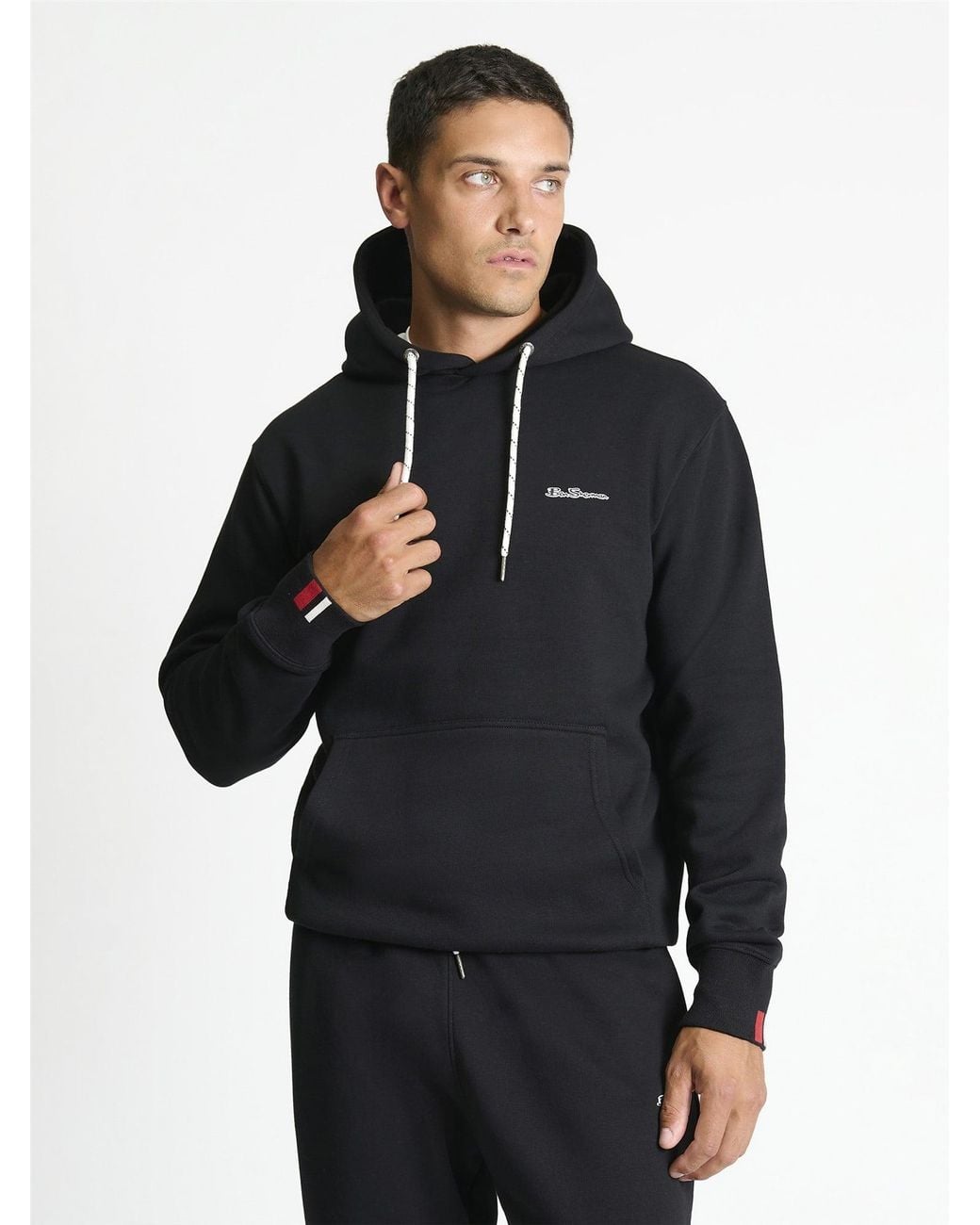 Ben Sherman Blue Signature Hoodie Top In for men