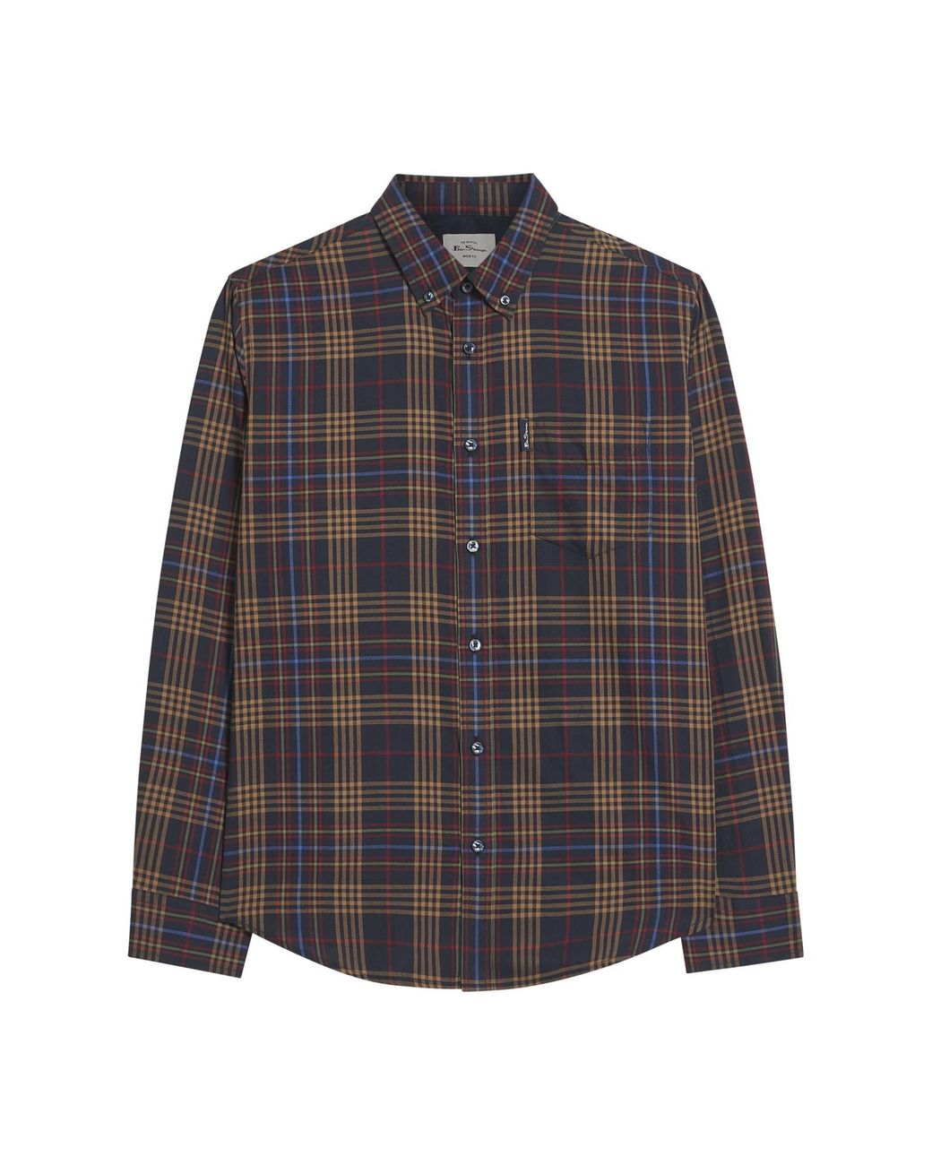 Ben Sherman Multicolor Multi Check Shirt In Dark Navy for men