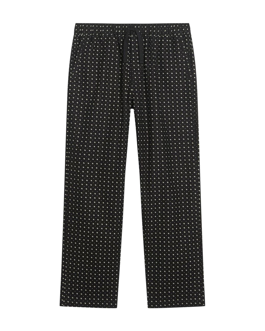 Ben Sherman Brushed Mono Print Trouser In Black for men