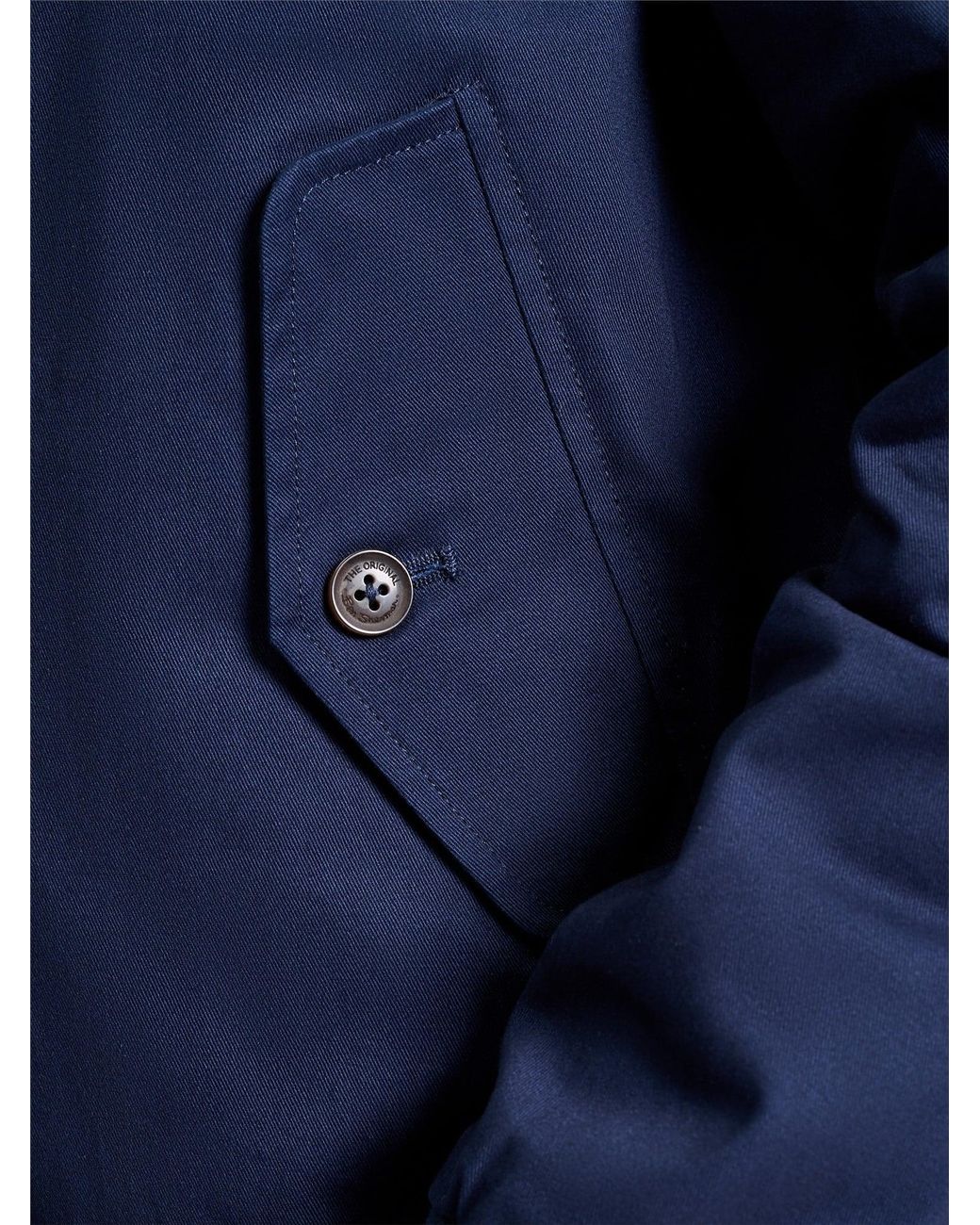 Ben Sherman Blue Rim Hem Signature Harrington In for men