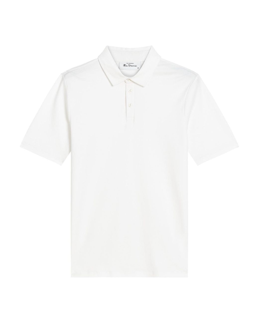 Ben Sherman White Short Sleeve Smart Tailored Polo In for men