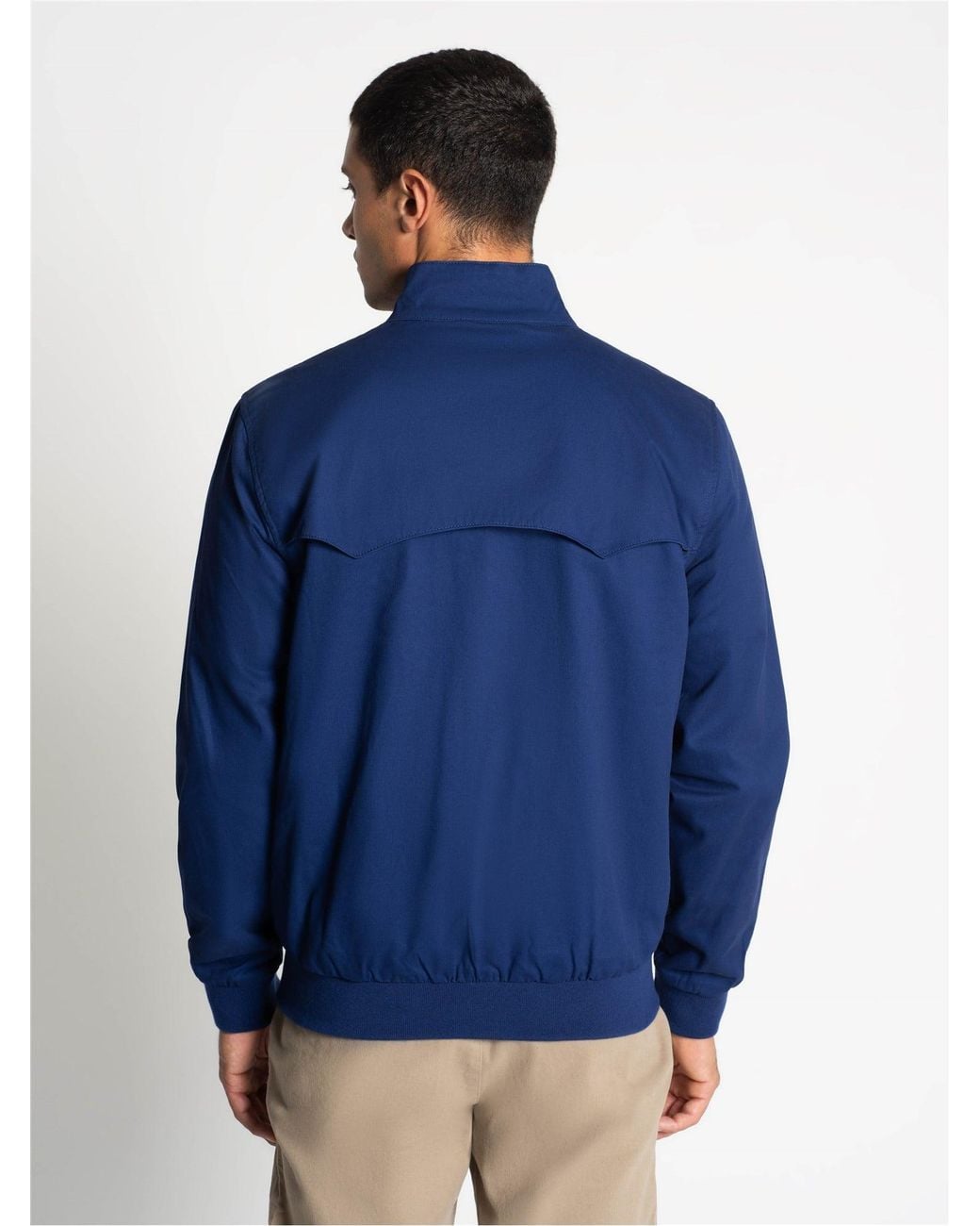 Ben Sherman Rim Hem Signature Harrington In Persian Blue for men
