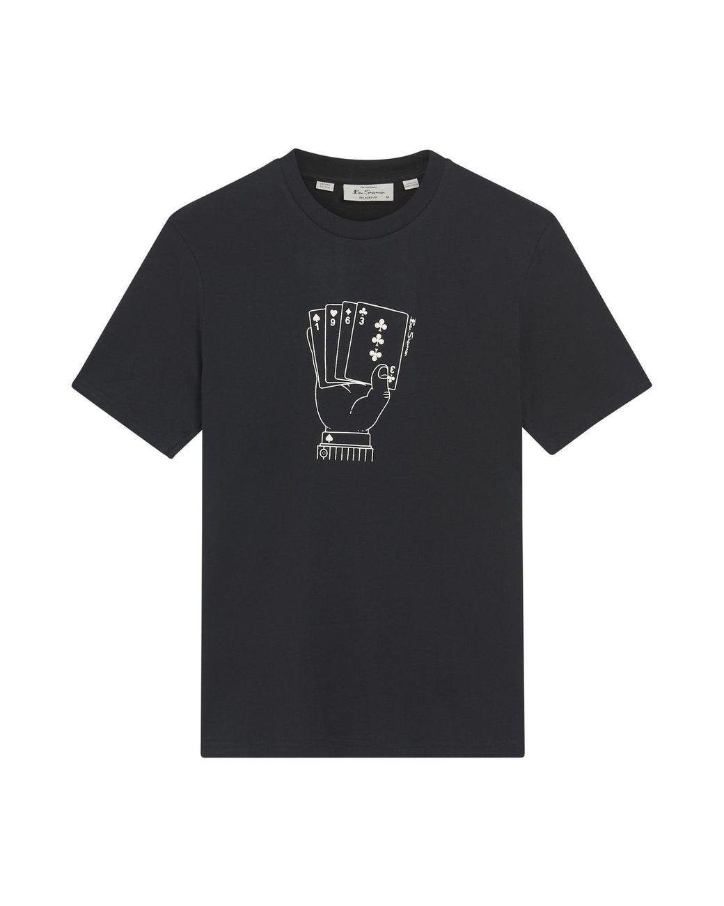 Ben Sherman Hidden Ace Tee In Black for men