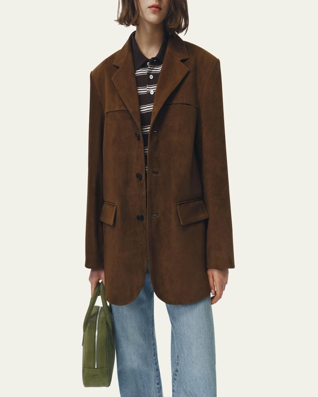 DUNST Brown Tailored Suede Jacket