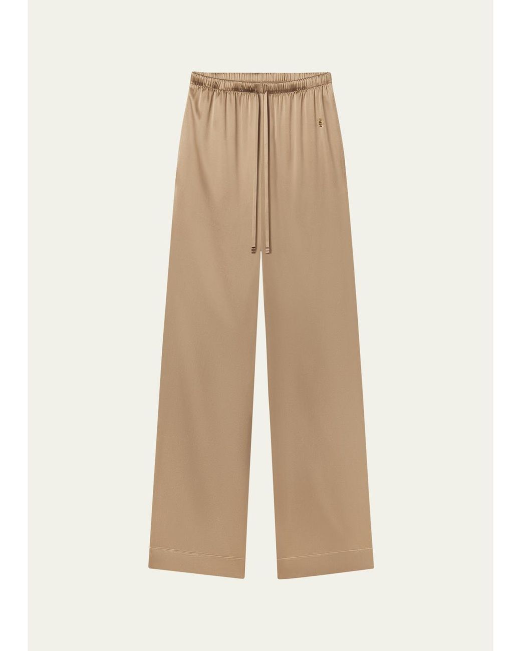 ÉTERNE Natural Brody Silk Pants