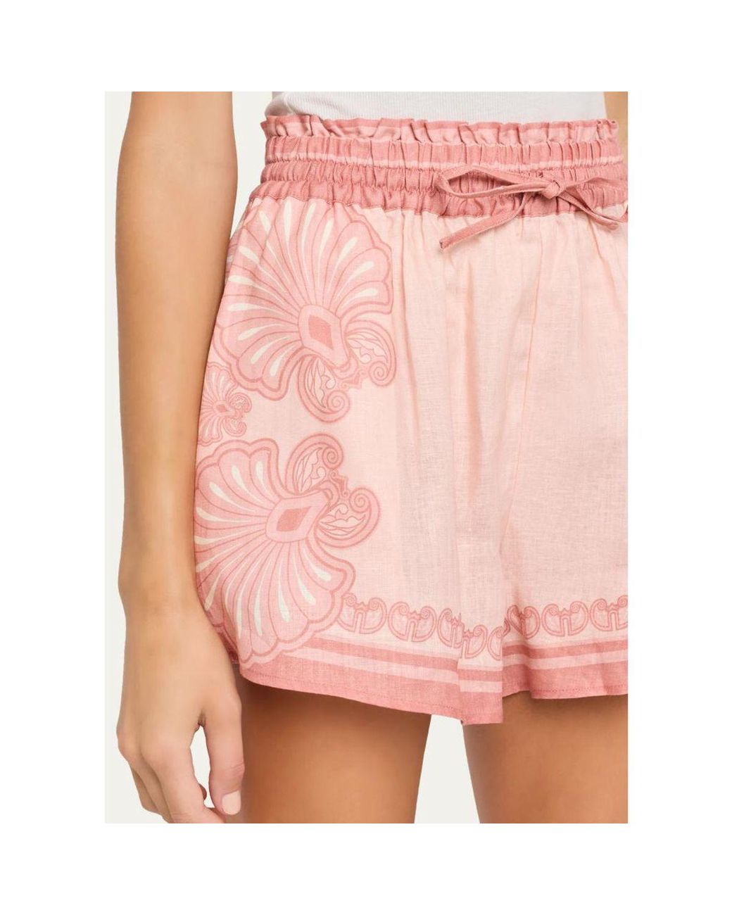 Shani Shemer Blue Carly Drawstring Shorts