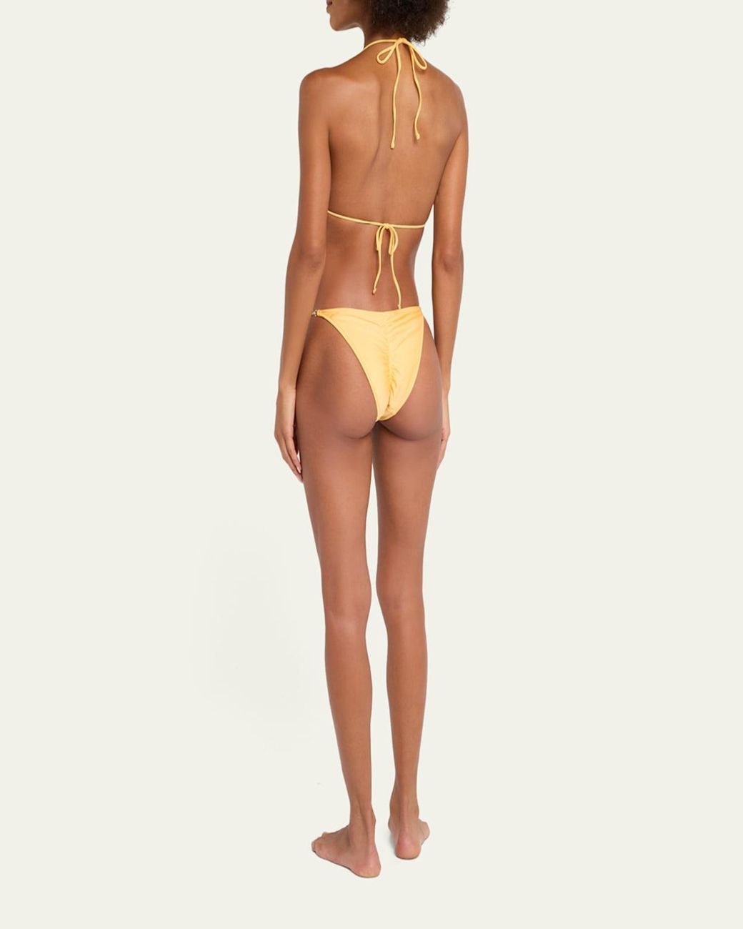 Shani Shemer Metallic Wren Triangle Bikini Top