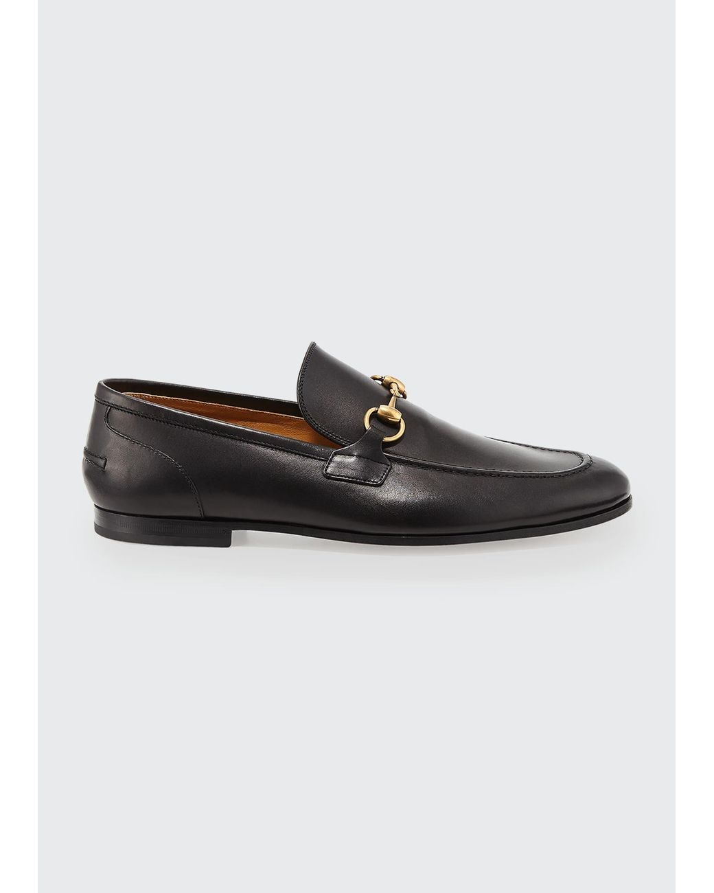 Gucci Jordaan Leather Loafer in Black for Men | Lyst
