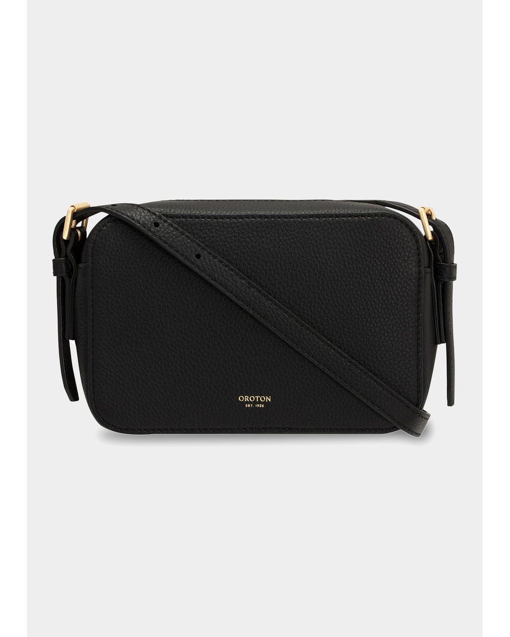 Oroton Margot Zip Camera Crossbody Bag in Black Lyst