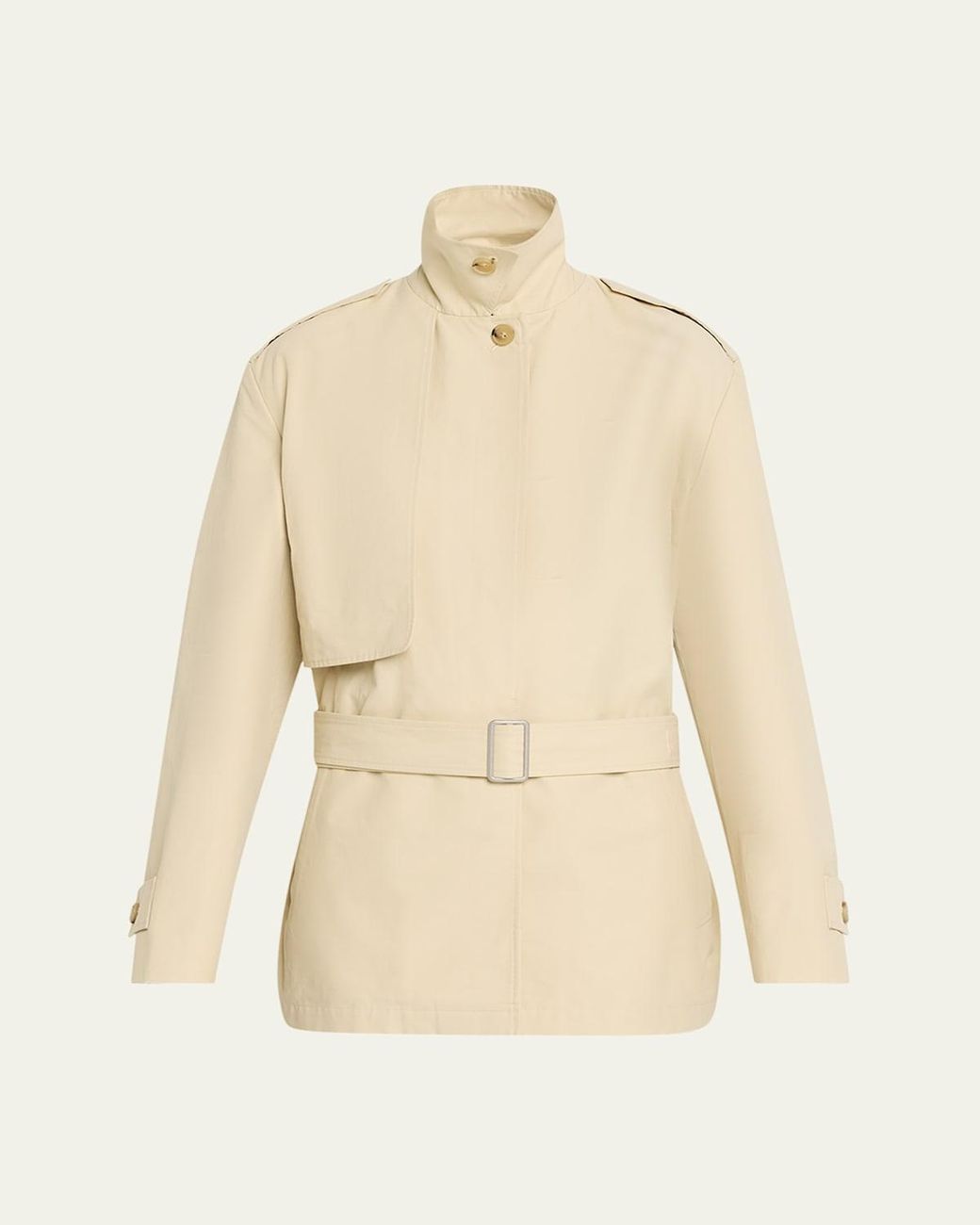 Vince Natural Cotton-Blend Short Jacket