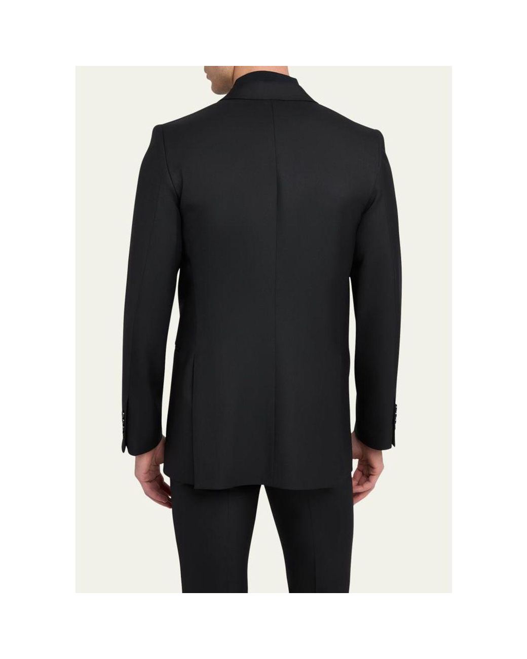 Amiri Black Ma Double-Breasted Wool Blazer for men