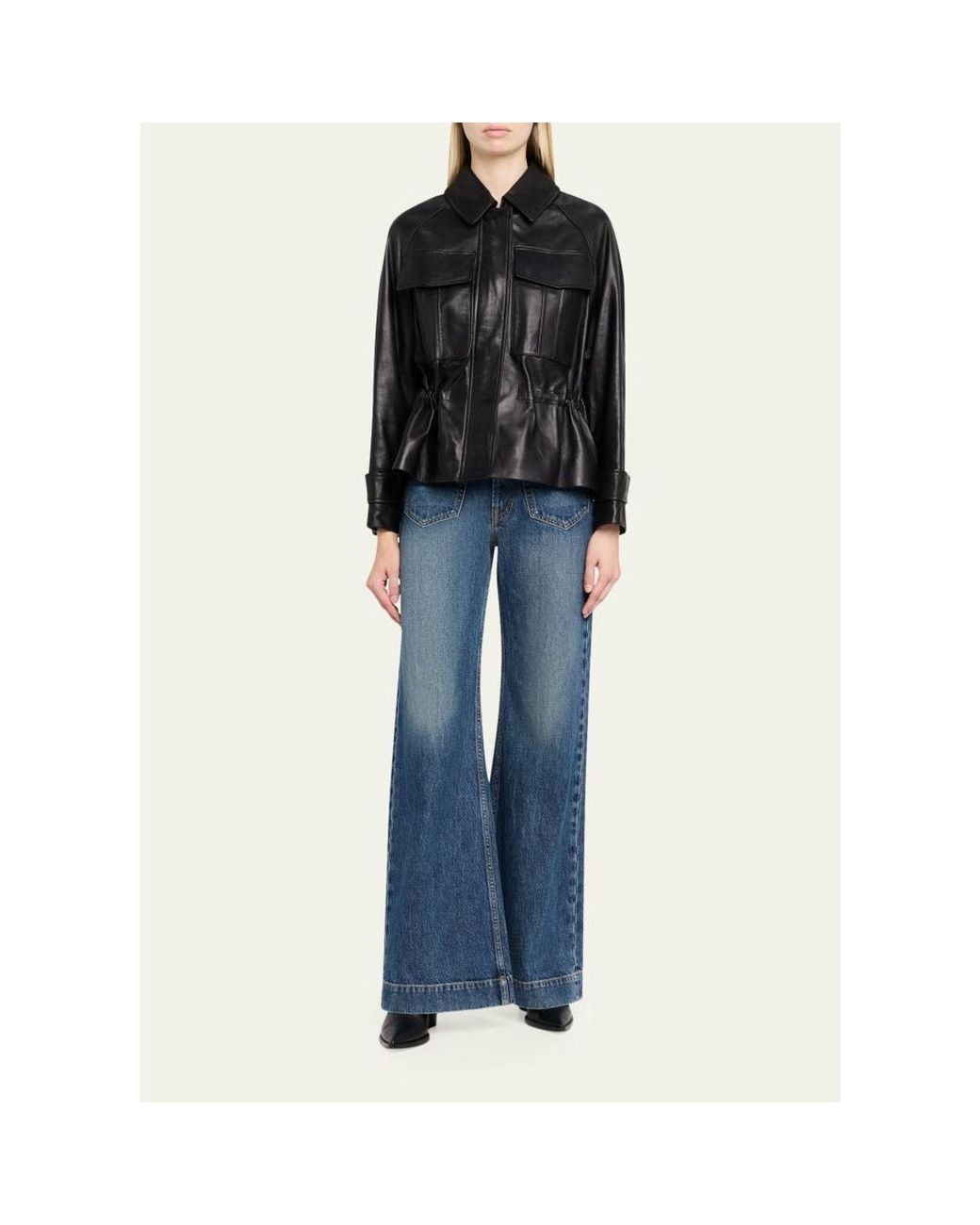 A.L.C. Black Maeve Lambskin Jacket