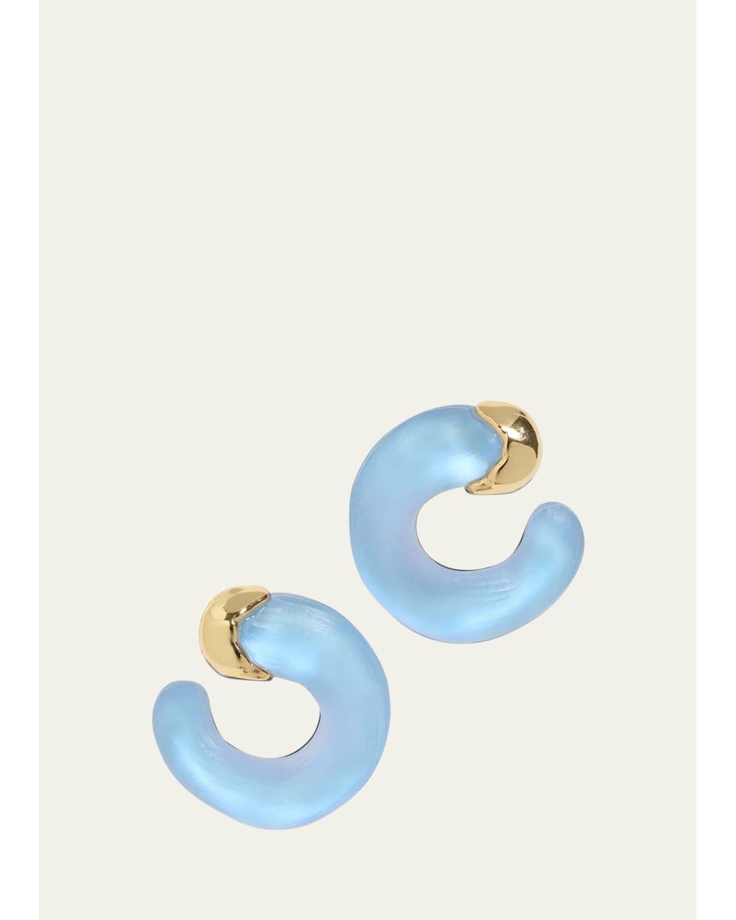 Alexis Bittar Lucite® Molten Frontal Hoop Earrings