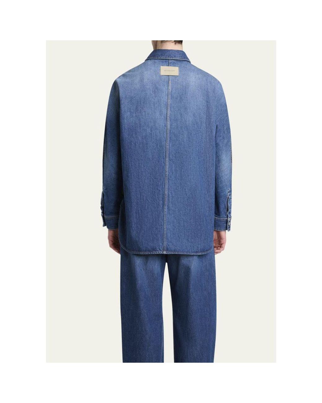 Givenchy Blue Denim Overshirt for men