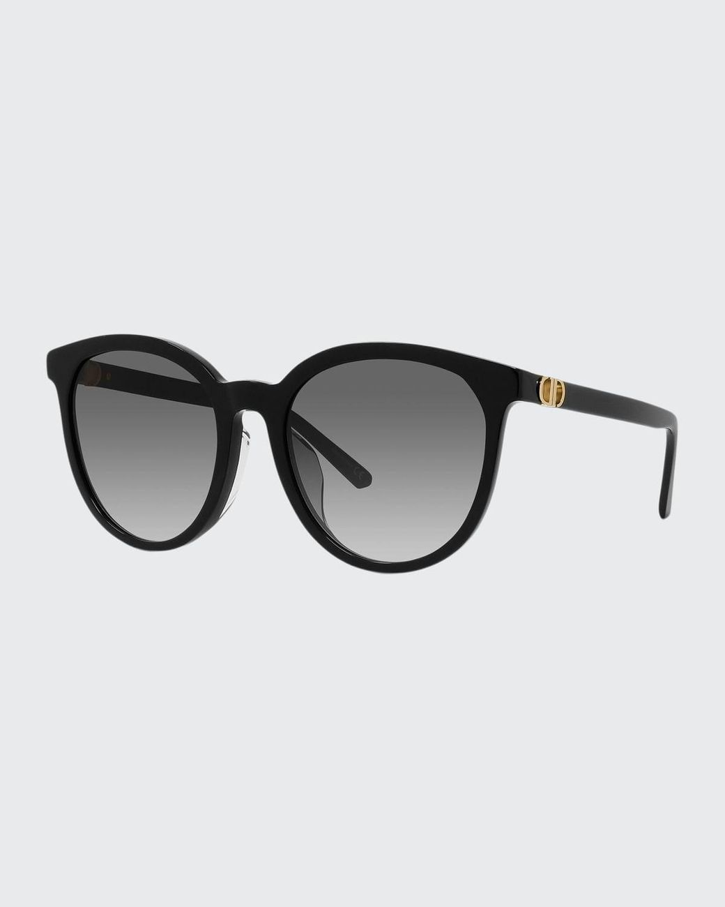 Dior Round Acetate Sunglasses in Black Lyst