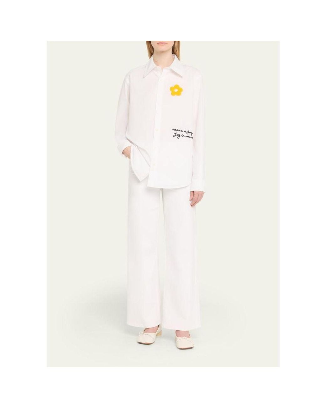 Marc Jacobs White Marc Is Joy Button-Down Shirt
