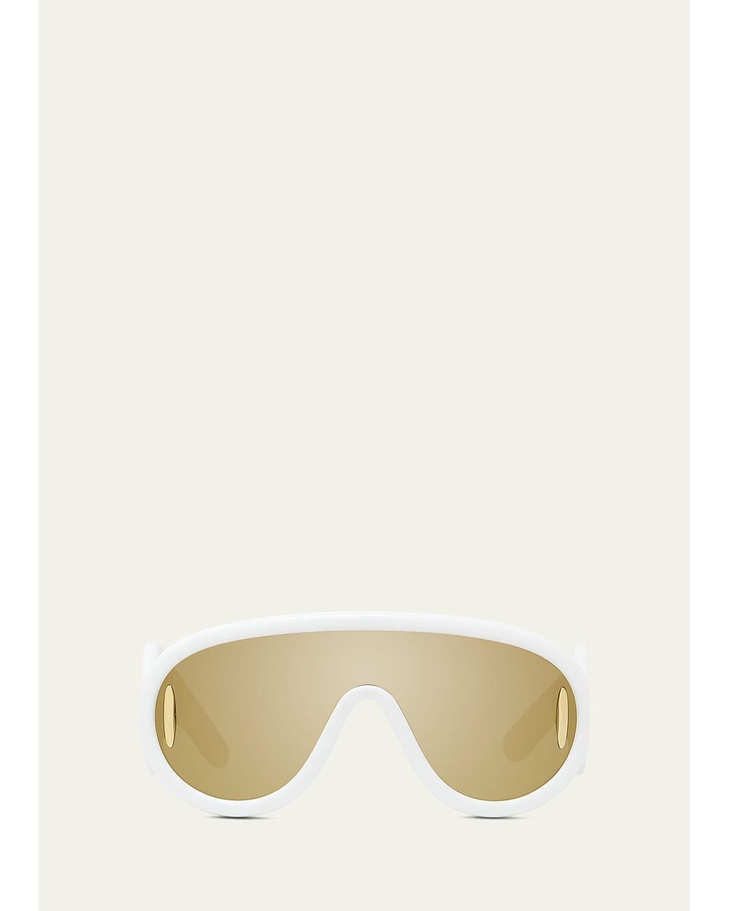 Men's Wide Shield Sunglasses With Mirrored Lenses - All In Motion™ White :  Target