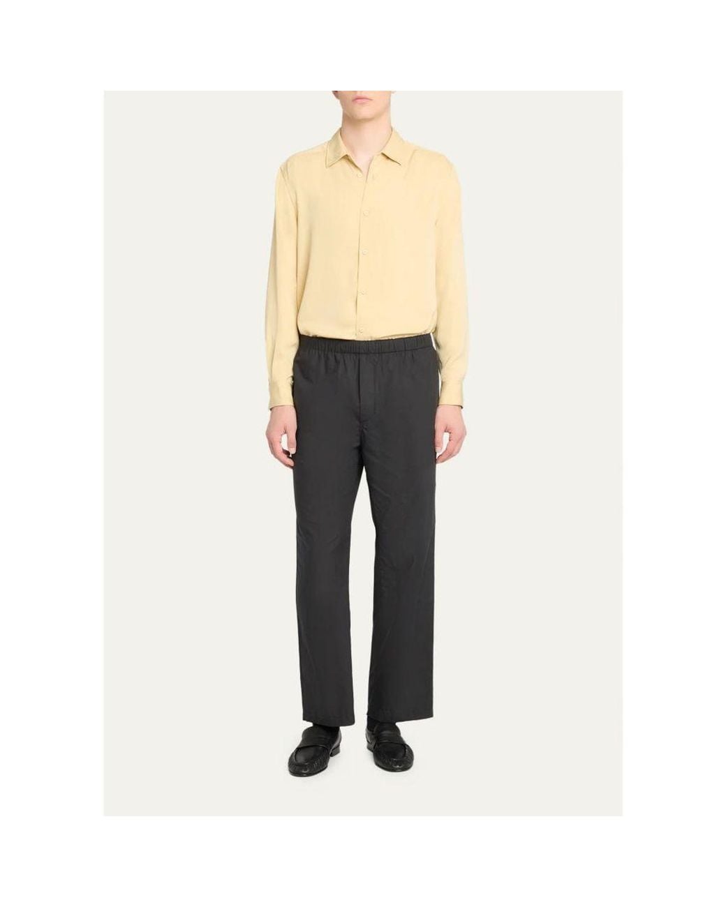 The Row Black Pascale Technical Drawstring Pants for men