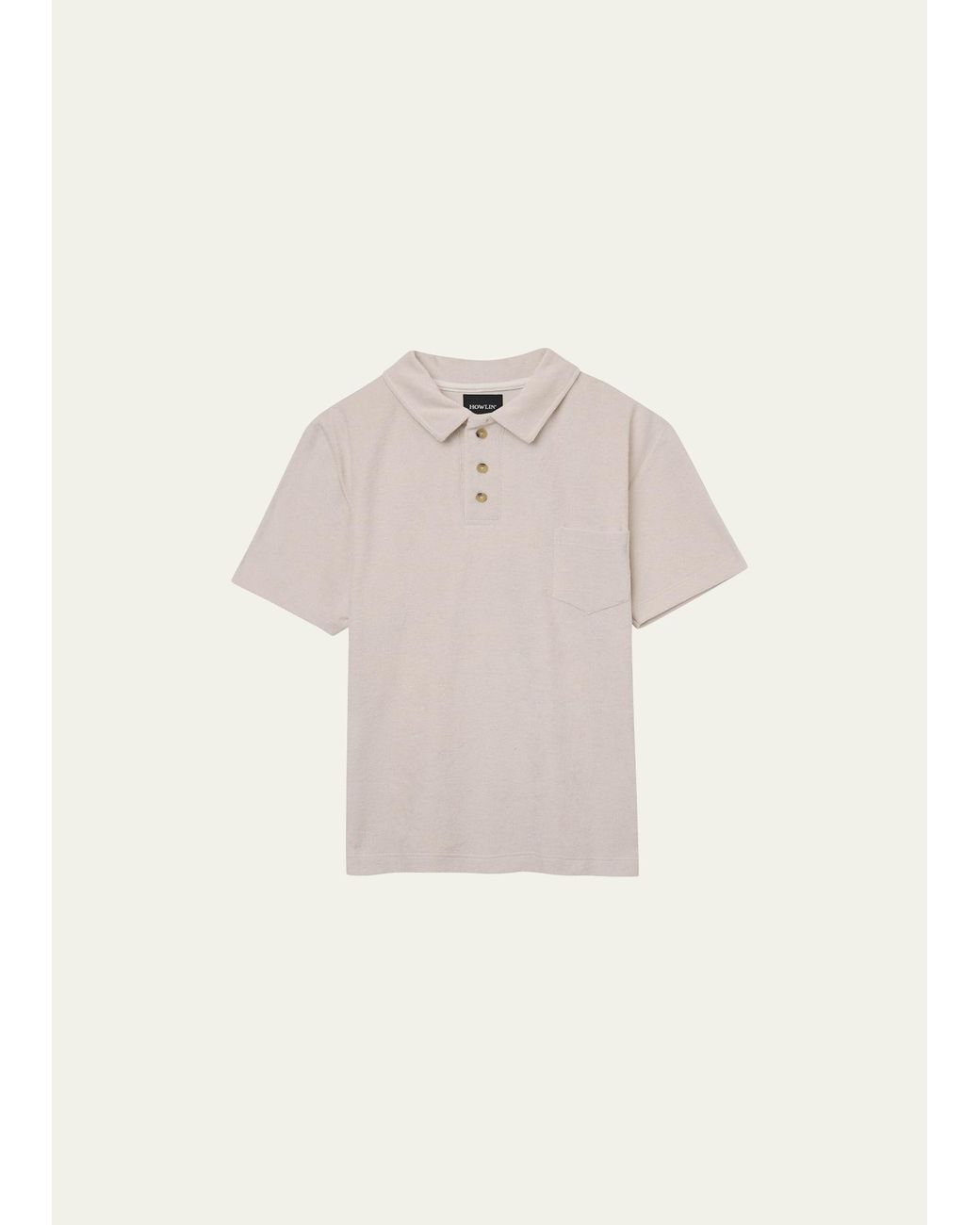 Howlin' Terry Cloth Polo Shirt in Natural for Men | Lyst