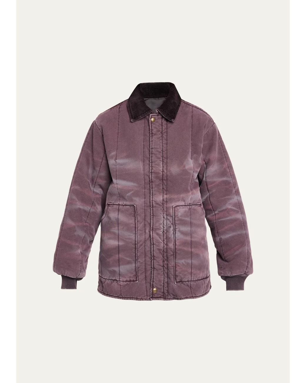 6397 Purple Reversible Freezer Jacket