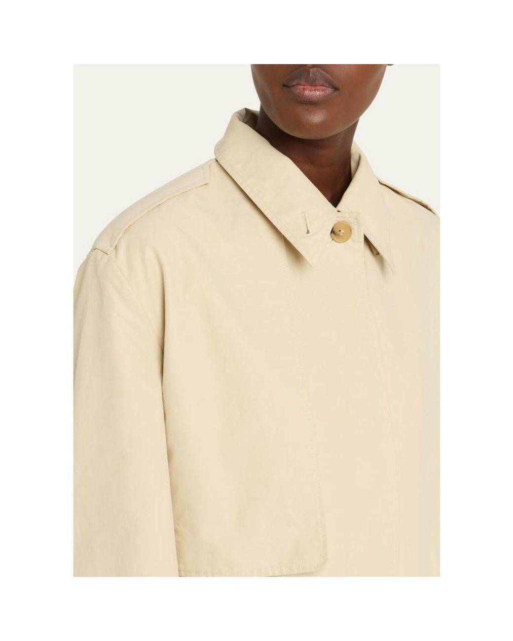 Vince Natural Cotton-Blend Short Jacket