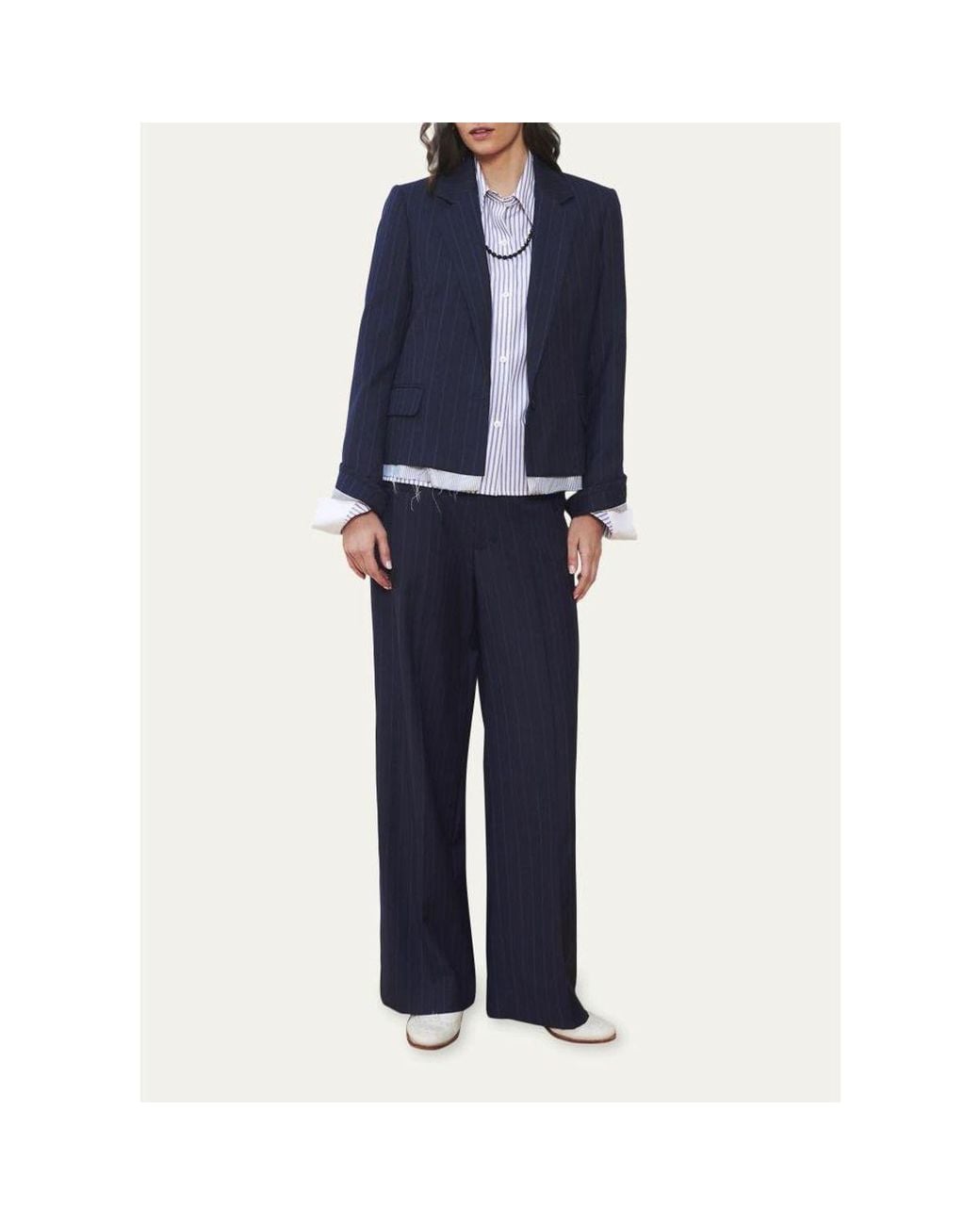 WE-AR4 Blue The Hutton Single-Breasted Blazer