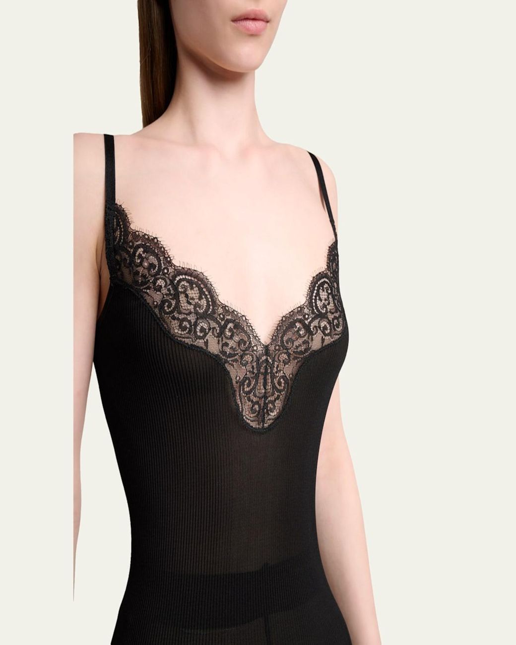 chinese dress ladies Shapewear Modal Lace Trim Tank Maxi | Tummy Control main image 1