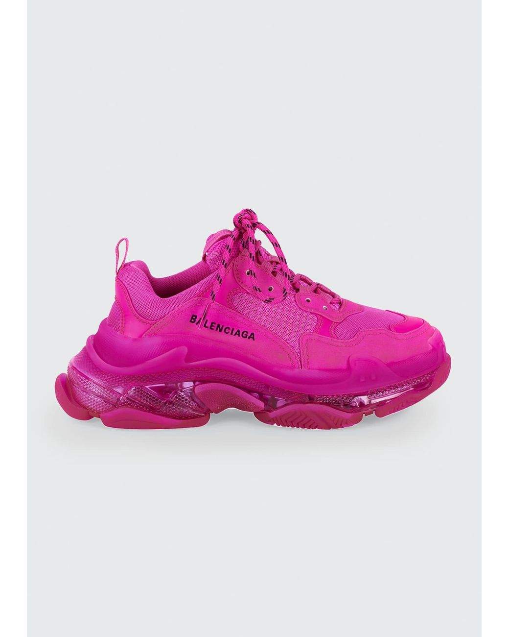 balenciaga neon triple s