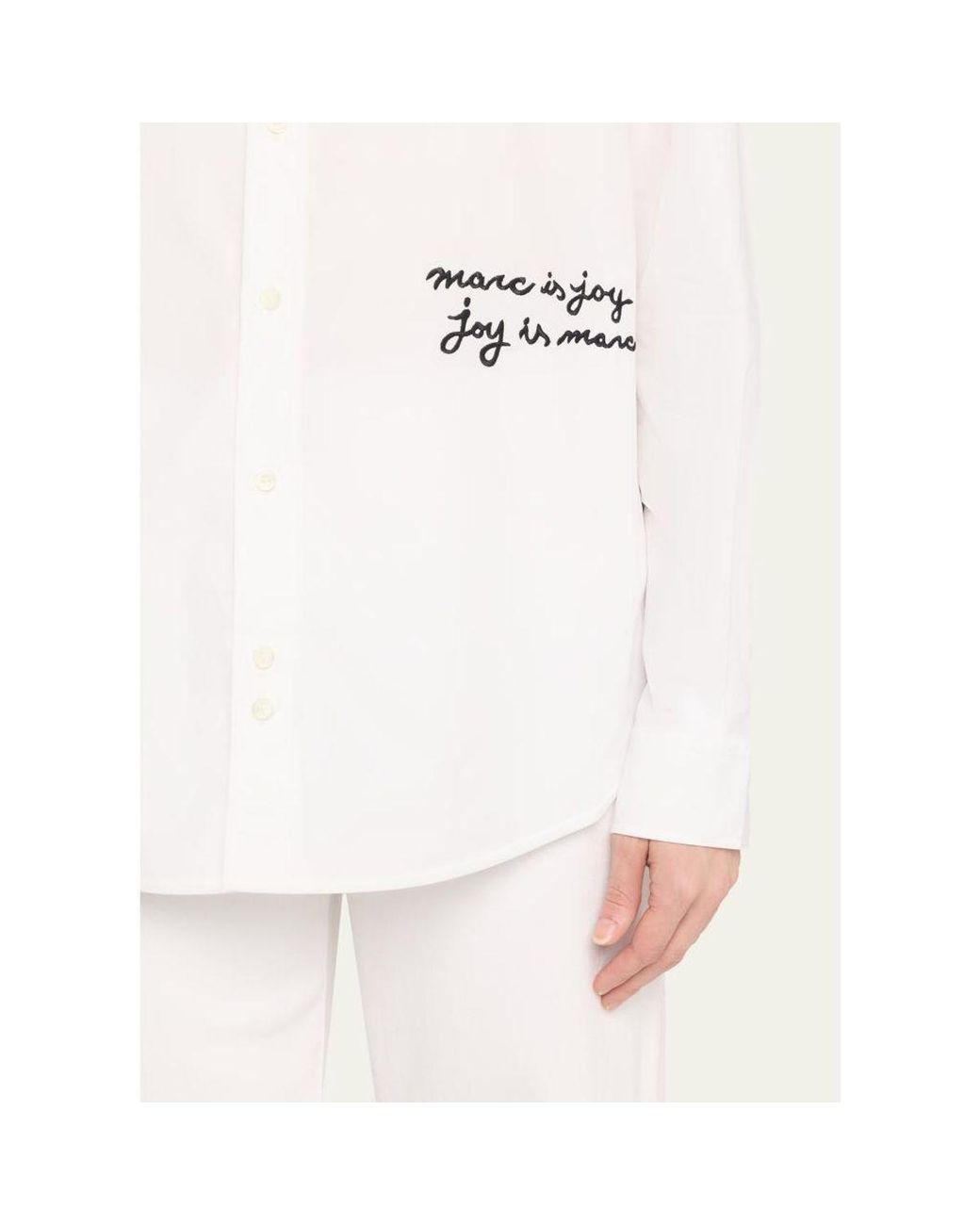 Marc Jacobs White Marc Is Joy Button-Down Shirt