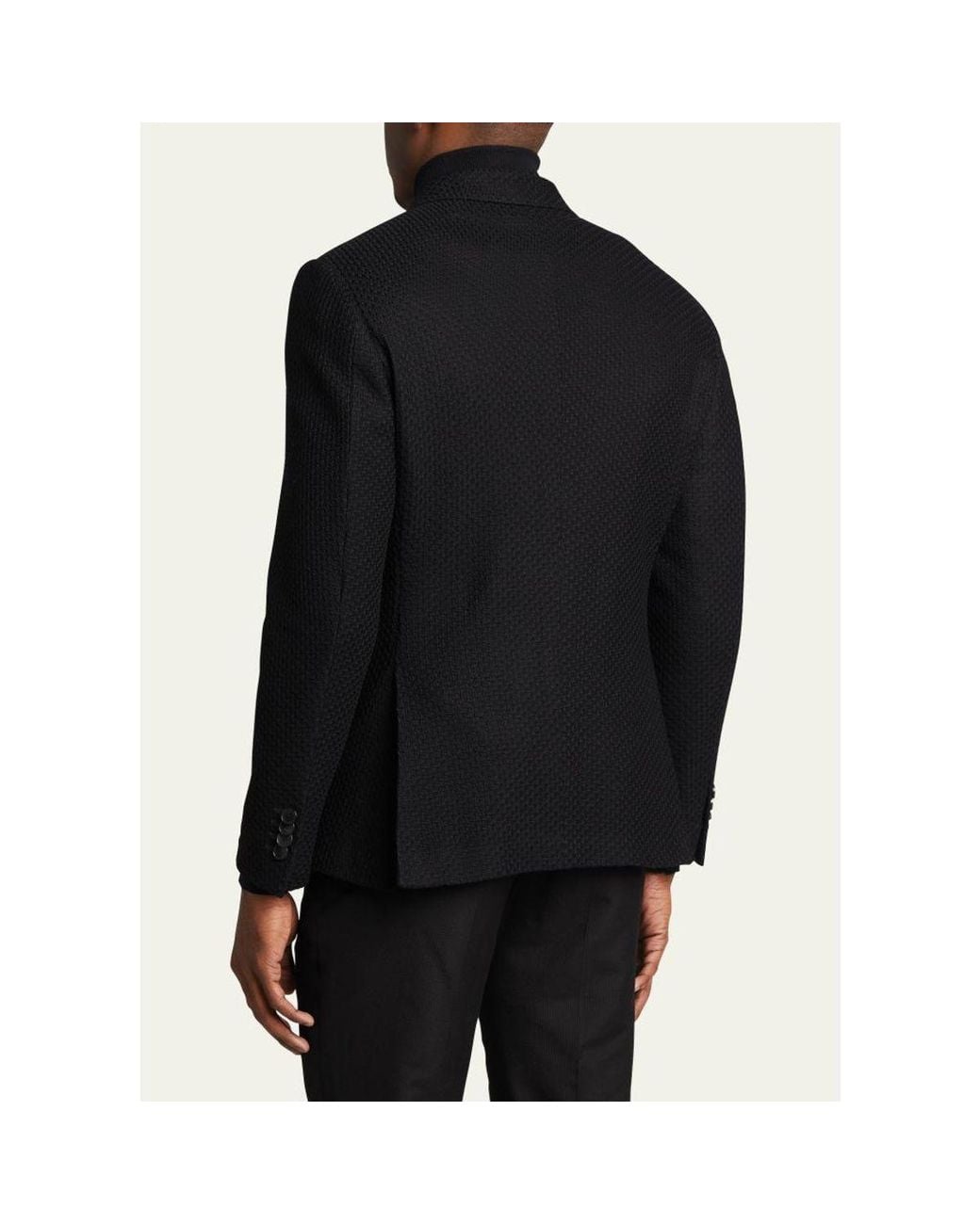Etro Blue Basic Knit Blazer for men