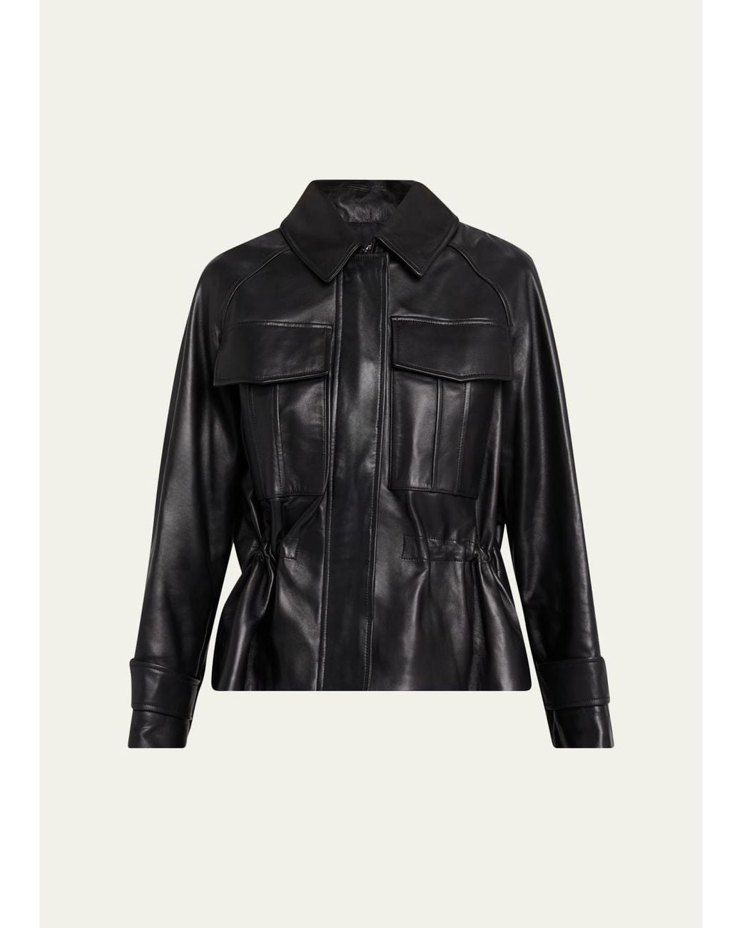 A.L.C. Black Maeve Lambskin Jacket