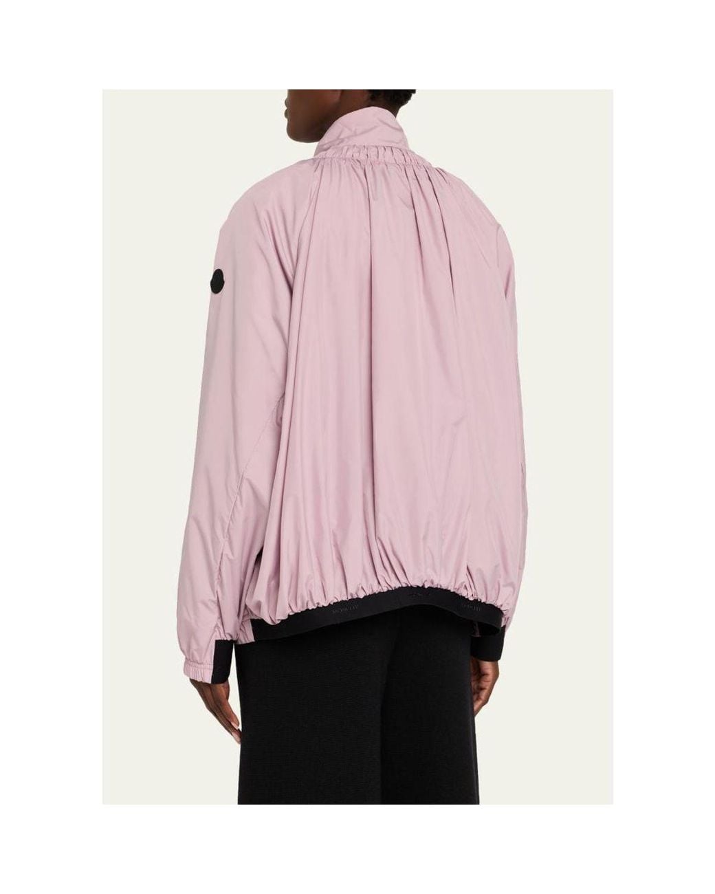 Moncler Pink Valencay Drawstring Windbreaker Jacket