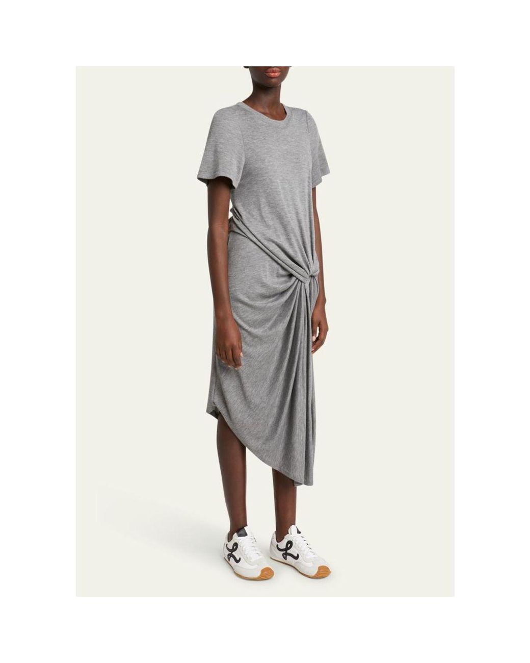 Loewe White Flow Runner Suede And Leather Sneakers