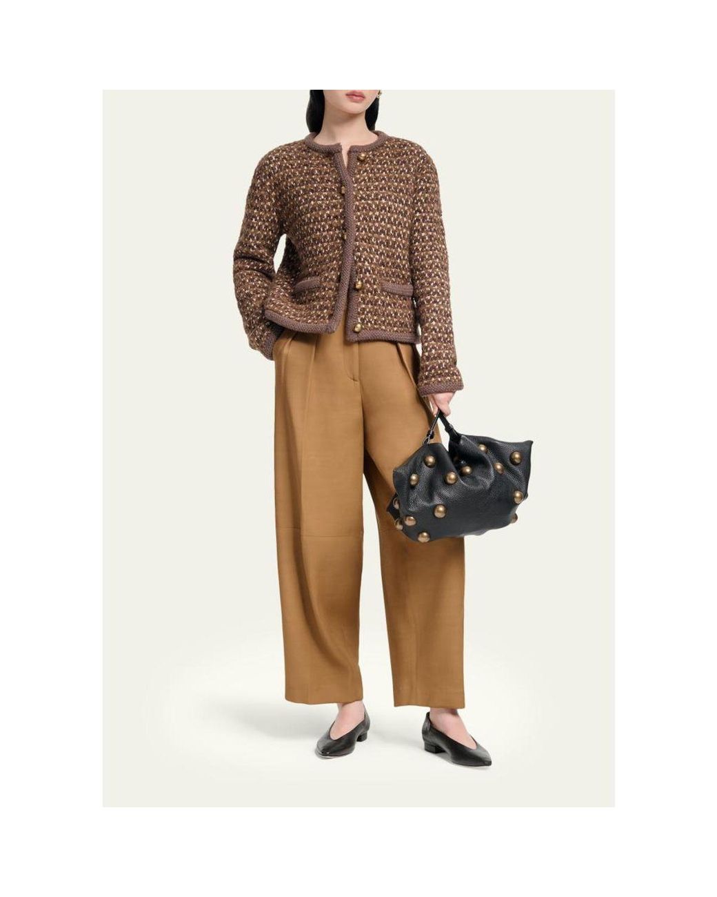 Altuzarra Brown Conroy Tweed Jacket