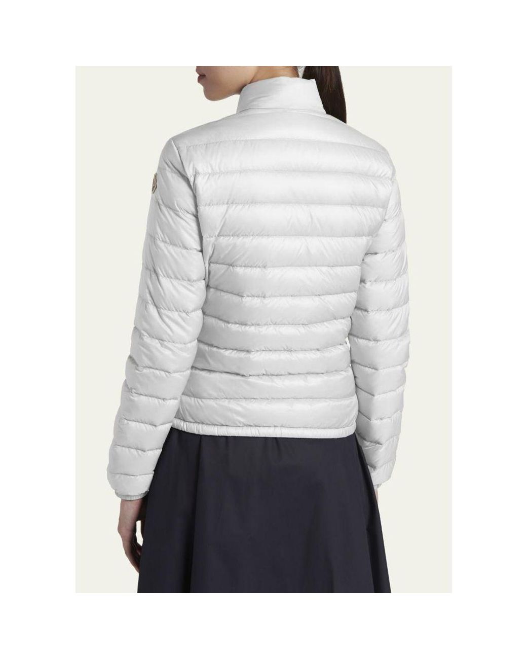 Moncler Blue Lans Short Down Jacket