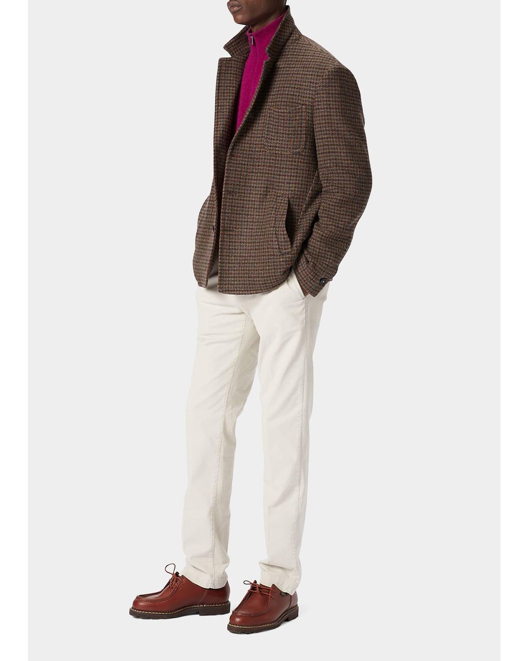 Massimo Alba Wool Houndstooth Jacket for Men | Lyst