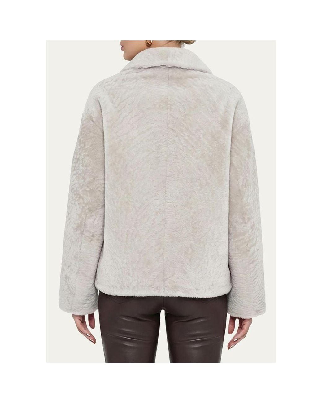 Gorski White Select Shearling Lamb Jacket