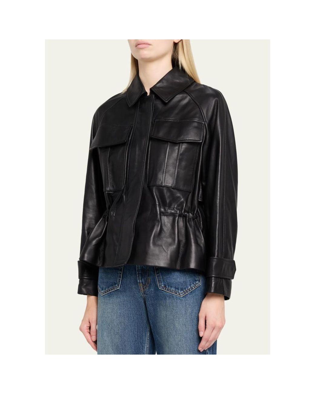 A.L.C. Black Maeve Lambskin Jacket