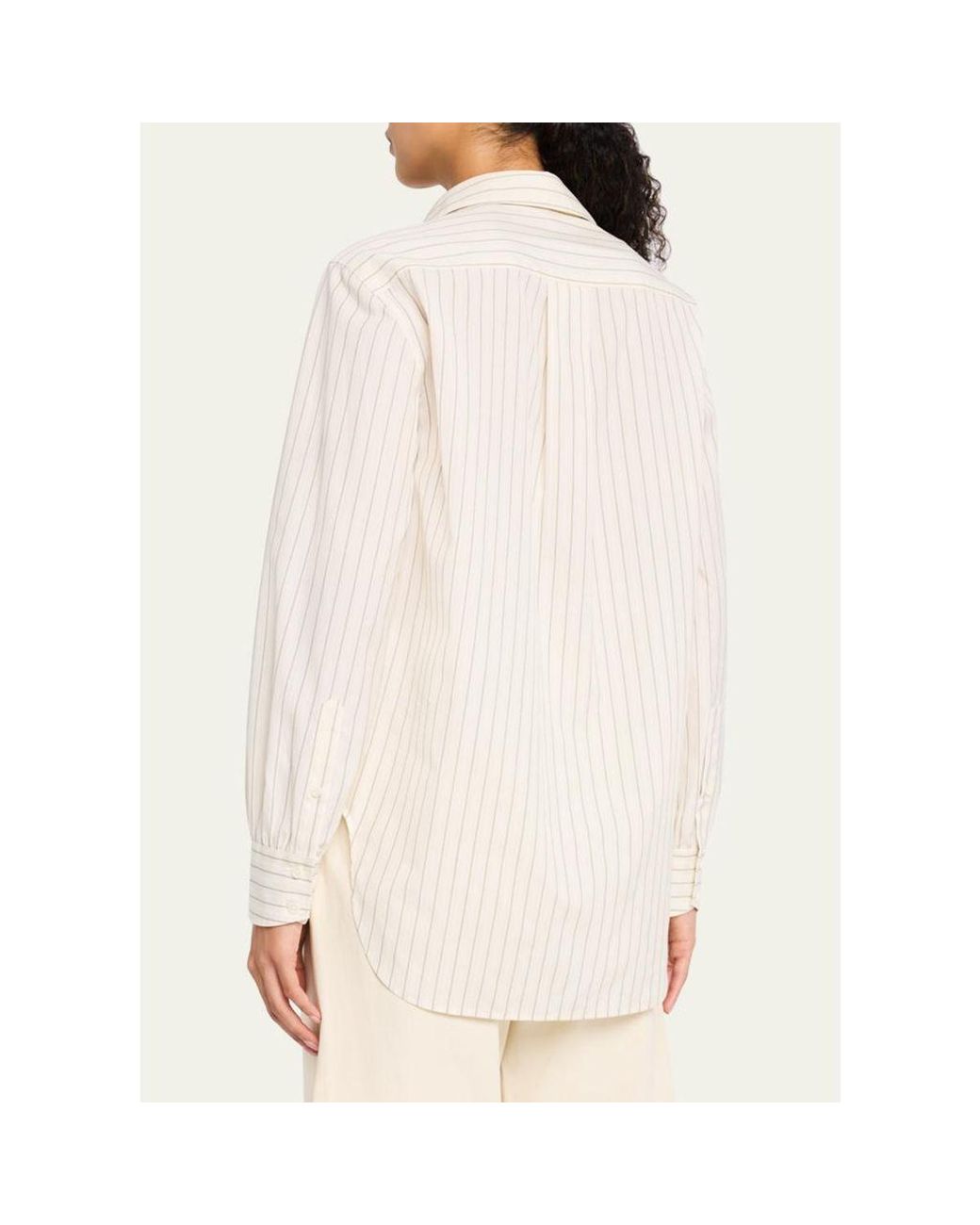 Rag & Bone Natural Maxine Striped Button-Front Shirt